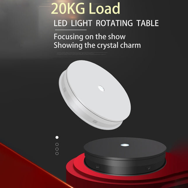 20cm Electric Rotating Turntable Display Stand Video Shooting Props Turntable for Photography, 20cm 110V US Plug, 20cm 220V EU Plug, 20cm 220V UK Plug, 20cm 220V AU Plug