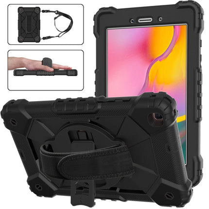 Contrast Color Robot Shockproof Silicon + PC Protective Case with Holder & Shoulder Strap, For Samsung Galaxy Tab A 8.0 (2019)T290/T295