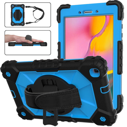 Contrast Color Robot Shockproof Silicon + PC Protective Case with Holder & Shoulder Strap, For Samsung Galaxy Tab A 8.0 (2019)T290/T295