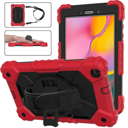 Contrast Color Robot Shockproof Silicon + PC Protective Case with Holder & Shoulder Strap, For Samsung Galaxy Tab A 8.0 (2019)T290/T295