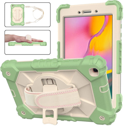 Contrast Color Robot Shockproof Silicon + PC Protective Case with Holder & Shoulder Strap, For Samsung Galaxy Tab A 8.0 (2019)T290/T295