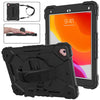 Contrast Color Robot Shockproof Silicon + PC Protective Case with Holder & Shoulder Strap, For iPad 9.7 (2018) & (2017) / Air 2 / Air