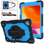 For iPad 9.7 (2018) & (2017) / Air 2 / Air / Black+Blue