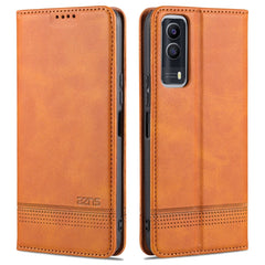 AZNS Magnetic Calf Texture Horizontal Flip Leather Case with Card Slots & Holder & Wallet, For vivo Y53s