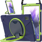 For Samsung Galaxy Tab S7 FE T730 / Navy Blue + Lime