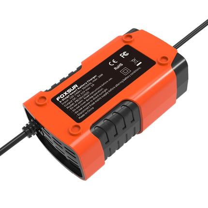 FOXSUR 2A / 6V / 12V Car / Motorcycle 3-stage Full Smart Battery Charger, 2A, US Plug, 2A, EU Plug, 2A, UK Plug