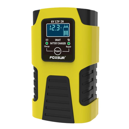 FOXSUR 2A / 6V / 12V Car / Motorcycle 3-stage Full Smart Battery Charger, 2A, US Plug, 2A, EU Plug, 2A, UK Plug