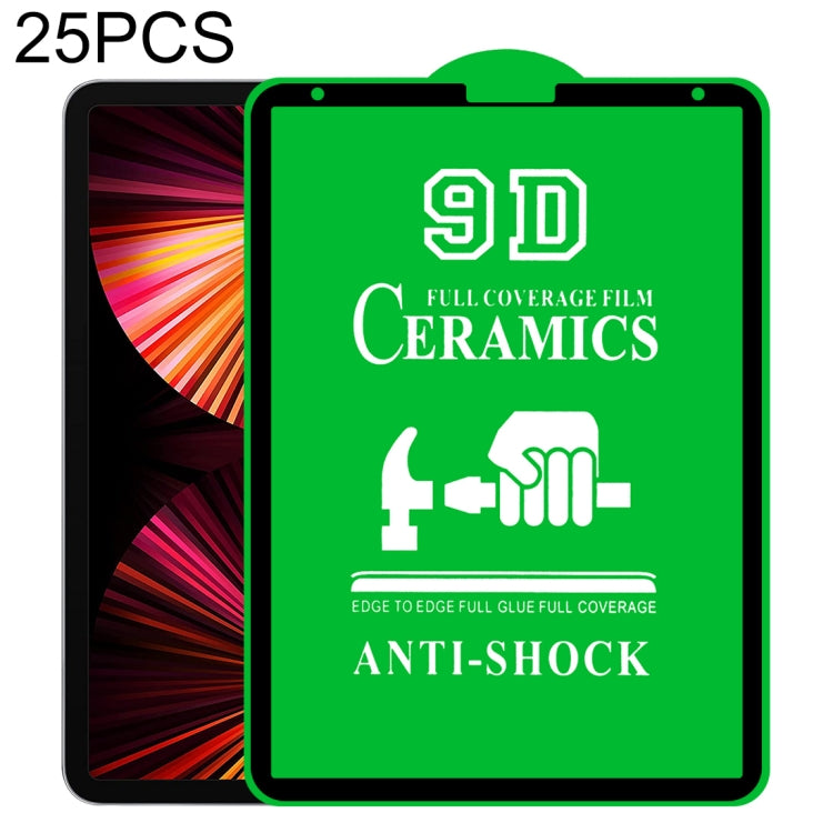 25 PCS 9D Full Screen Full Glue Ceramic Film, For iPad 4 / 3 / 2 9.7 inch (25 PCS), For iPad 10.2 2021 / 2020 / 2019 (25 PCS), For iPad Pro 10.5 / Air 3 (25 PCS), For iPad mini 3 / 2 / 1 (25 PCS), For iPad mini 2019 / 4 (25 PCS)