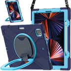 For iPad Pro 12.9 2022 / 2021 / Navy Blue + Blue