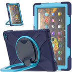 For Amazon Kindle Fire HD 10 2021 / Navy Blue + Blue