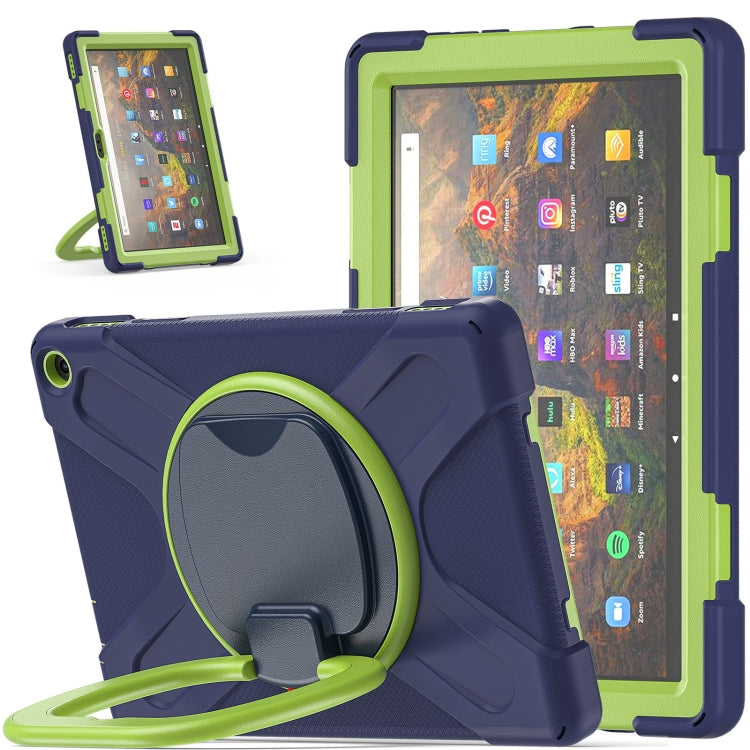 Silicone + PC Protective Case with Holder & Shoulder Strap, For iPad Pro 12.9 2022 / 2021, For Amazon Kindle Fire HD 10 2021