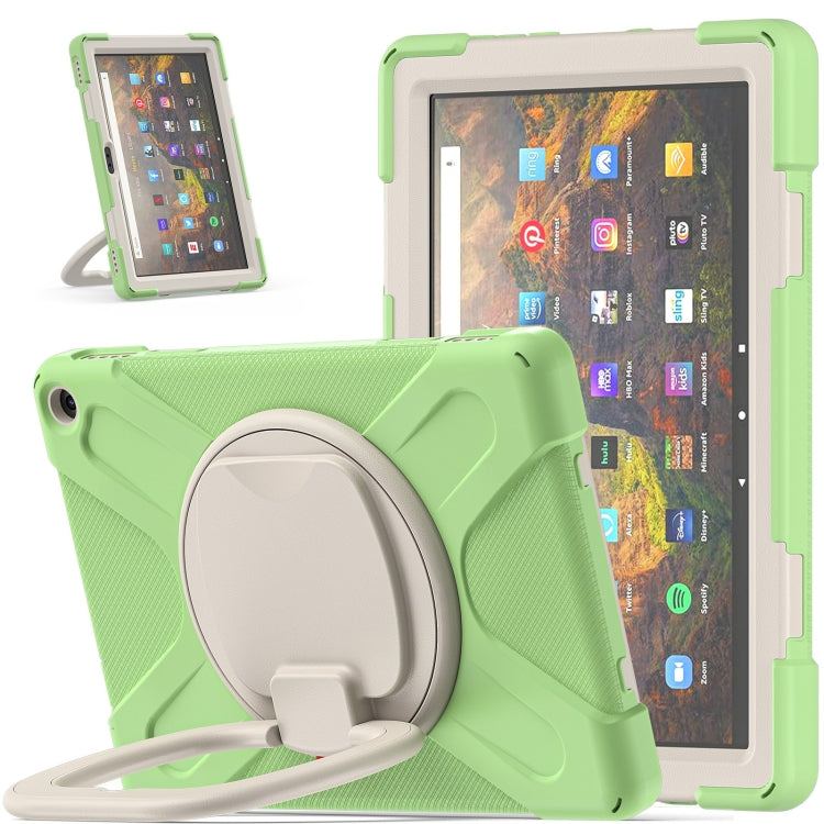 Silicone + PC Protective Case with Holder & Shoulder Strap, For iPad Pro 12.9 2022 / 2021, For Amazon Kindle Fire HD 10 2021