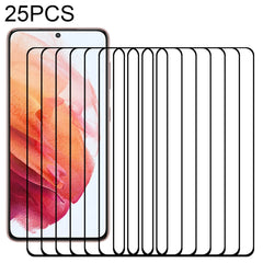 25 PCS Full Glue 9H HD 3D Curved Edge Tempered Glass Film, For Samsung Galaxy S21 5G (25pcs), For Samsung Galaxy S21+ 5G (25pcs), For Samsung Galaxy S21 Ultra 5G (25pcs)