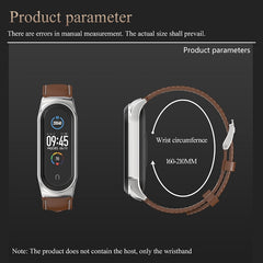 For Xiaomi Mi Band 6 / 5 / 4 / 3 CS Microfiber Leather Replacement Watchband