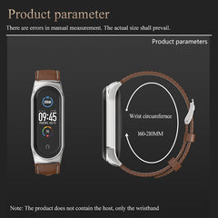 For Xiaomi Mi Band 6 / 5 / 4 / 3 CS Microfiber Leather Replacement Watchband