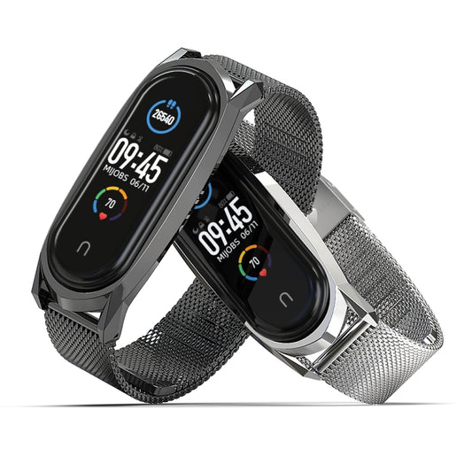For Xiaomi Mi Band 6 / 5 / 4 / 3 Mijobs Milan buckle GT Metal Stainless Steel Replacement Watchband