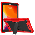 For iPad 10.2 2021 / 2020 / 2019 / Red + Black