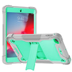 For iPad mini (2019) / mini 4 / Gray + Green
