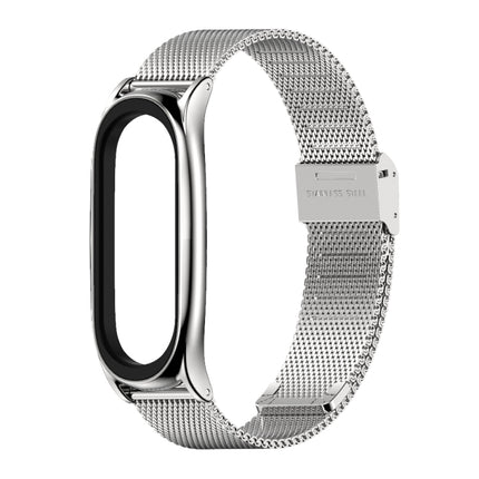 For Xiaomi Mi Band 6 / 5 / 4 / 3 Mijobs Milan Buckle Plus Stainless Steel Replacement Watchband