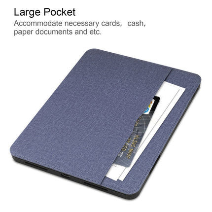 Cloth Texture TPU Horizontal Flip Leather Case with Pen Slot & Holder