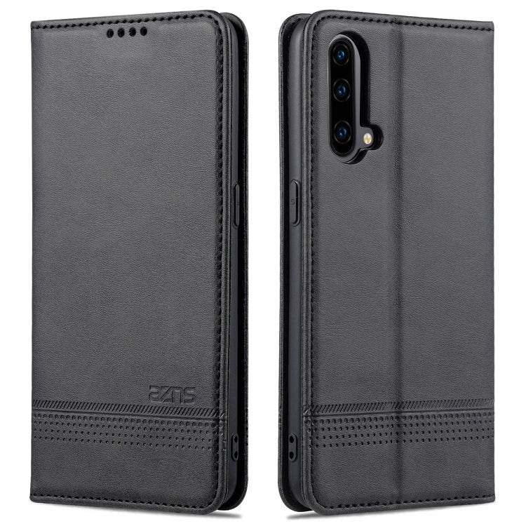 AZNS Magnetic Calf Texture Horizontal Flip Leather Case with Card Slots & Holder & Wallet, For OnePlus Nord CE 5G