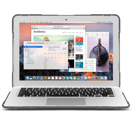 TPU + PC Two-color Anti-fall Laptop Protective Case, For MacBook Air 13.3 inch A1466 / A1369, For MacBook Pro Retina 13.3 inch A1502 / A1425, For MacBook Pro Retina 15.4 inch A1398, For Microsoft Surface Laptop 3 / 4 15 inch                            ...