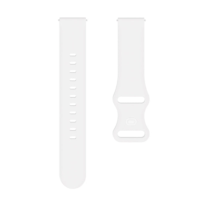 For Xiaomi Haylou RT RS3 LS04 / LS05S Universal Inner Back Buckle Perforation Silicone Replacement Strap Watchband, 20mm, 22mm