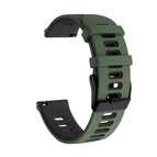 22mm For Garmin Vivoactive 4 / Venu 2 / Army Green Black