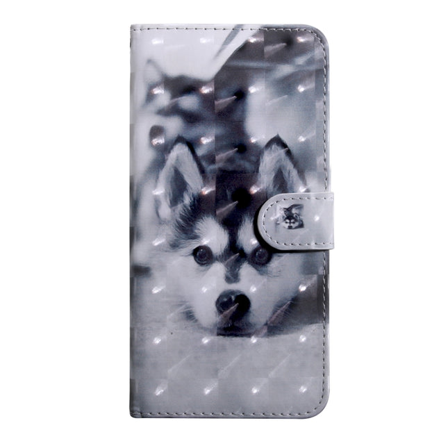 3D Painting Pattern Coloured Drawing Horizontal Flip TPU + PU Leather Case with Holder & Card Slots & Wallet, For OnePlus 7T, For Xiaomi Redmi 8