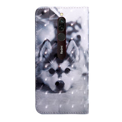3D Painting Pattern Coloured Drawing Horizontal Flip TPU + PU Leather Case with Holder & Card Slots & Wallet