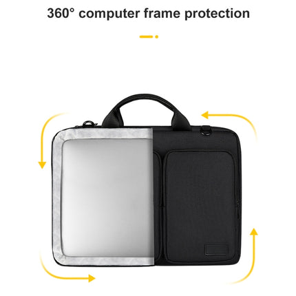 ST11 Polyester Thickened Laptop Bag with Detachable Shoulder Strap, 13.3 inch (with Strap), 14.1-15.4 inch (with Strap), 15.6 inch (with Strap)