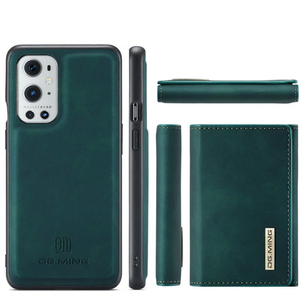 DG.MING M1 Series 3-Fold Multi Card Wallet + Magnetic Back Cover Shockproof Case with Holder Function