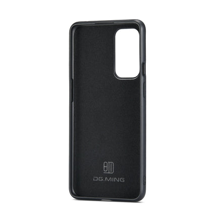 DG.MING M1 Series 3-Fold Multi Card Wallet + Magnetic Back Cover Shockproof Case with Holder Function