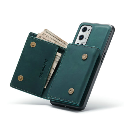 DG.MING M1 Series 3-Fold Multi Card Wallet + Magnetic Back Cover Shockproof Case with Holder Function