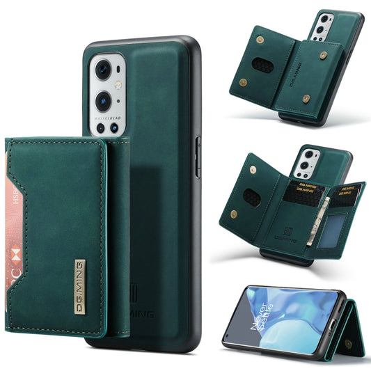 DG.MING M2 Series 3-Fold Multi Card Bag Back Cover Shockproof Case with Wallet & Holder Function, For OnePlus 9 Pro, For OnePlus 9 (EU/NA)