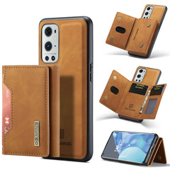 DG.MING M2 Series 3-Fold Multi Card Bag Back Cover Shockproof Case with Wallet & Holder Function, For OnePlus 9 Pro, For OnePlus 9 (EU/NA)