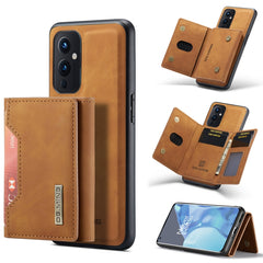 DG.MING M2 Series 3-Fold Multi Card Bag Back Cover Shockproof Case with Wallet & Holder Function, For OnePlus 9 Pro, For OnePlus 9 (EU/NA)