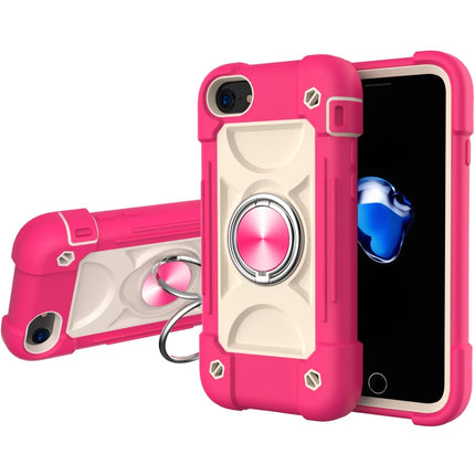 Shockproof Silicone + PC Protective Case with Dual-Ring Holder, For iPhone 6/6s/7/8/SE 2022 / SE 2020, For iPhone 6 Plus/6s Plus/7 Plus/8 Plus