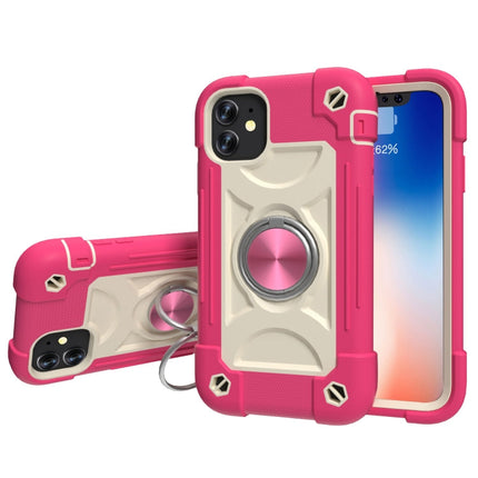 Shockproof Silicone + PC Protective Case with Dual-Ring Holder, For iPhone XS Max, For iPhone 11