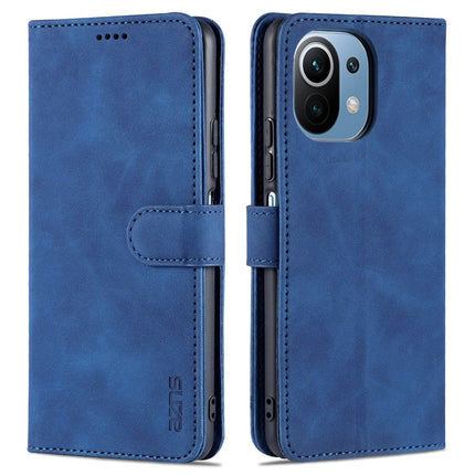 AZNS Skin Feel Calf Texture Horizontal Flip Leather Case with Card Slots & Holder & Wallet, For Xiaomi Mi 11 Lite, For Xiaomi Mi 11 Ultra