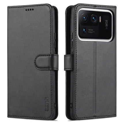 AZNS Skin Feel Calf Texture Horizontal Flip Leather Case with Card Slots & Holder & Wallet, For Xiaomi Mi 11 Lite, For Xiaomi Mi 11 Ultra
