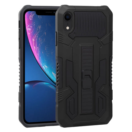 Vanguard Warrior All Inclusive Double-color Shockproof TPU + PC Protective Case with Holder, For iPhone XR