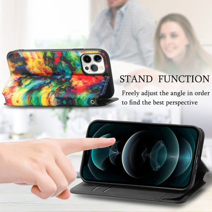 Colored Drawing Magnetic Horizontal Flip PU Leather Case with Holder & Card Slots & Wallet, For iPhone 11 Pro Max
