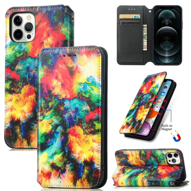 Colored Drawing Magnetic Horizontal Flip PU Leather Case with Holder & Card Slots & Wallet, For iPhone 11 Pro Max