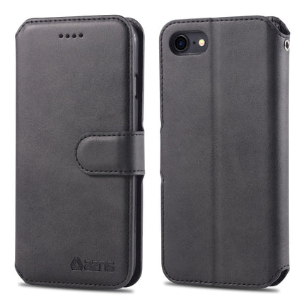 AZNS Calf Texture Magnetic Horizontal Flip PU Leather Case with Holder & Card Slots & Photo Frame