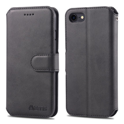 AZNS Calf Texture Magnetic Horizontal Flip PU Leather Case with Holder & Card Slots & Photo Frame, For iPhone 7 / 8