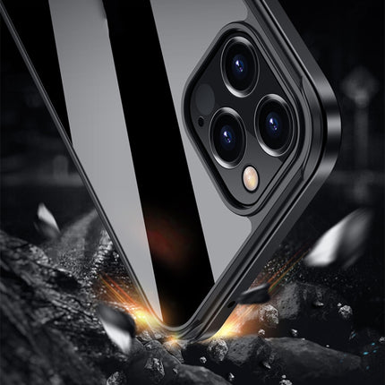 SULADA Shockproof Aviation Aluminum Metal Frame + Nano Glass + TPU Protective Case, For iPhone 12 Pro, For iPhone 12 Pro Max, For iPhone 11 Pro Max, For iPhone XS / X