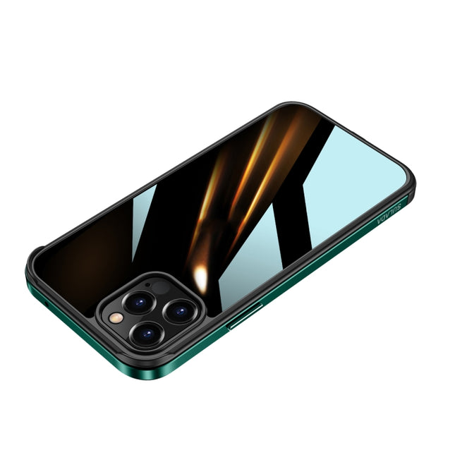 SULADA Shockproof Aviation Aluminum Metal Frame + Nano Glass + TPU Protective Case, For iPhone 12 Pro, For iPhone 12 Pro Max, For iPhone 11 Pro Max, For iPhone XS / X