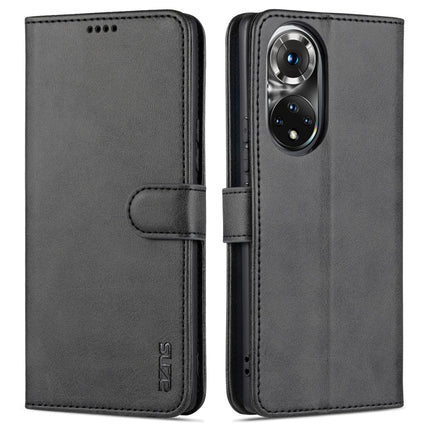 AZNS Skin Feel Calf Texture Horizontal Flip Leather Case with Card Slots & Holder & Wallet, For Honor 50, For Honor 50 Pro