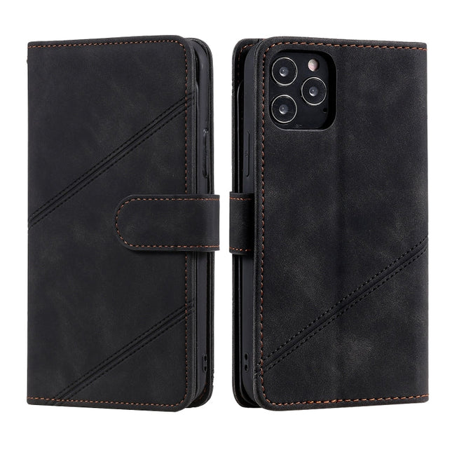 Skin Feel Business Horizontal Flip PU Leather Case with Holder & Multi-Card Slots & Wallet & Lanyard & Photo Frame, For iPhone 12 / 12 Pro, For iPhone 12 Pro Max, For iPhone XS / X, For iPhone XR